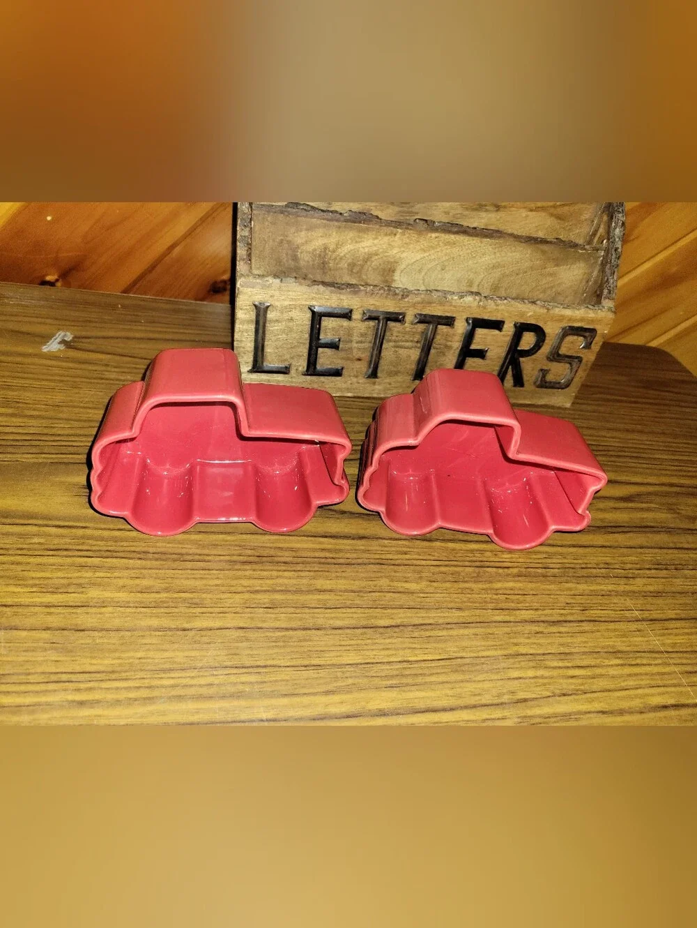 2 Nantucket Mini Loaf Truck Shaped Ceramic Pans